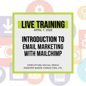 Live Training Introduction to Email Marketing with Mailchimp