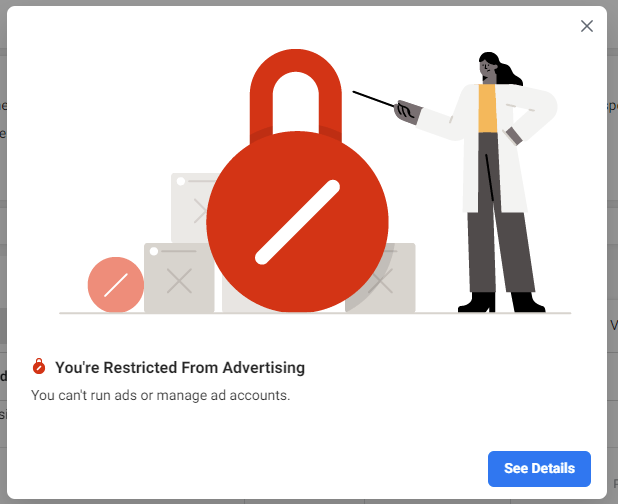 Facebook Restricted from Ads